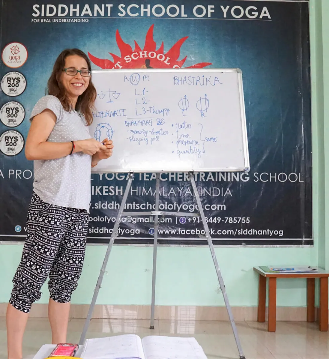 Kundalini pranayama theory and purification practice at Siddhant School of Yoga